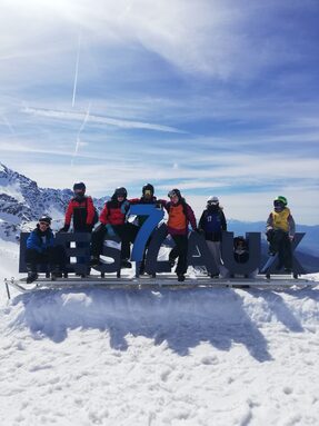Notre belle équipe de skieurs ! 